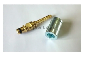 Wtyk do KARCHER typu CLICK DN06+tulejka, zastosowanie: Myjki,pistolety KARCHER serii K2..., K3..., K4..., K5..., K6..., K7...., i inne myjki