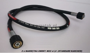 Wąż połączeniowy  bębna z myjką Karcher, łącznik bęben-myjka, długość:  2 metr.