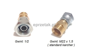 Redukcja do karcher gwint zew: M22 / nakrętka gwint:  1/2  