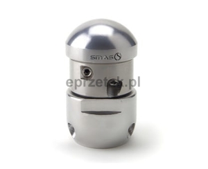 Dysza do udrażniania kanalizacji , obrotowa , fi 35 mm, gwint : 1/2 , otwory 3+4  z wymiennymi wkładkami  