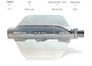 Prowadnica centrująca do głowic obrotowych gwint 1/2, wuko, do rur FI 100