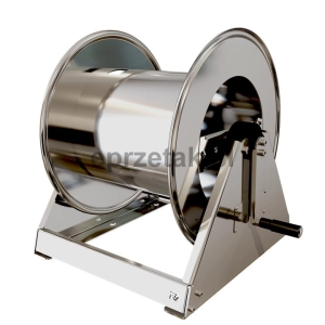 Bęben zwijak ręczny ze stojakiem na wąż ciśnieniowy  45 metrów 1/2 lub 60 metrów 3/8 - wytrzymałość 400 bar - stal nierdzewna