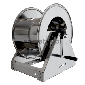 Bęben zwijak na stojaku 400 bar nierdzewny do węży wysokociśnieniowych 3/8" 50 m / 1/2" 40 m