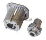 Zestaw montażowy pompy Interpump serii 44 kołnierz flansza ZF044 i sprzęgło elastyczne ZG0044 do silników B3 B14 IEC100 IEC112 oraz pomp z rozstawem śrub w kwadracie 53mm