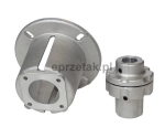 Zestaw montażowy pompy Interpump serii 49, 50, 51 kołnierz flansza ZF091 i sprzęgło elastyczne ZG091 do silników B3 B14 IEC100 IEC112 oraz pomp z rozstawem śrub w kwadracie 53mm