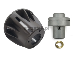 Zestaw montażowy pompy Interpump serii 47 47HT 47SS 66 66HT 66SS E3 kołnierz flansza ZF132 i sprzęgło elastyczne ZG132 do silników B3 B14 IEC132 z wałem 38 mm