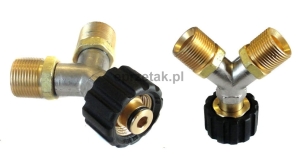 Rozdzielacz trójnik wody do myjek Karcher ,Kranzle i innych 3 x gwint: M22 x 1,5