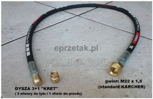 WĄŻ REDUKCYJNY DO PRZEPYCHANIA KANALIZACJI,REDUKCJA DO WĘŻA KARCHER